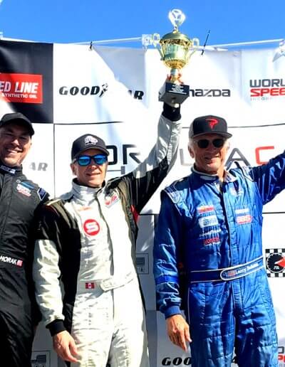 World Speed Secures Entire Podium at Laguna. John Purcell 1st, Jay Horak 2nd, Larry Schnur 3rd.